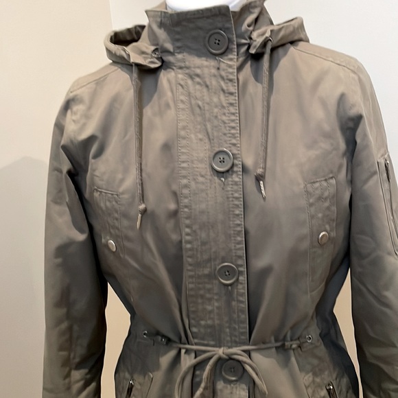 Gap Coat Lined Pockets Zip Up Button Up Size XS - Picture 3 of 14